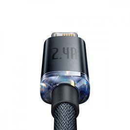 Кабель Baseus Crystal Shine Series Fast Charging Lightning 2.4A (1.2m) pink 000011895 фото