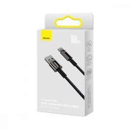 Кабель Baseus Tungsten Gold Fast Charging Data Type-C 100W (1m) black 000011975 фото