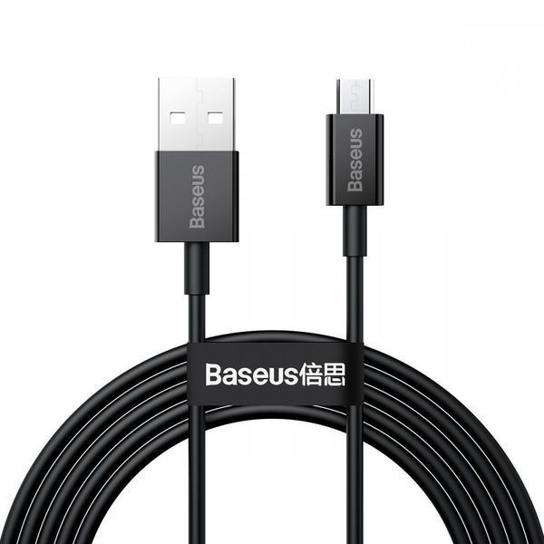 Кабель Baseus Superior Series Fast Charging Micro USB 2A (2m) black 000016375 фото
