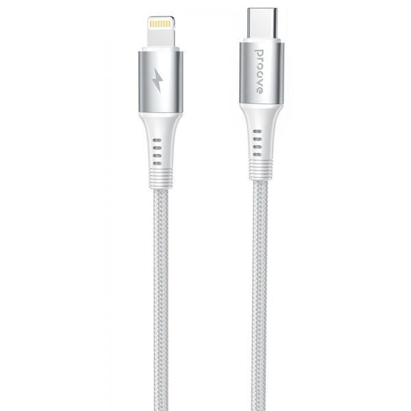 Кабель Proove WireX Type-C to Lightning 27W (1m) white 000012108 фото