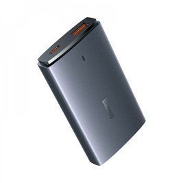 МЗП Baseus GaN5 Pro Ultra-Slim 65W (Type-C + USB) + Кабель Type-C to Type-C 100W (1м) gray 000012192 фото