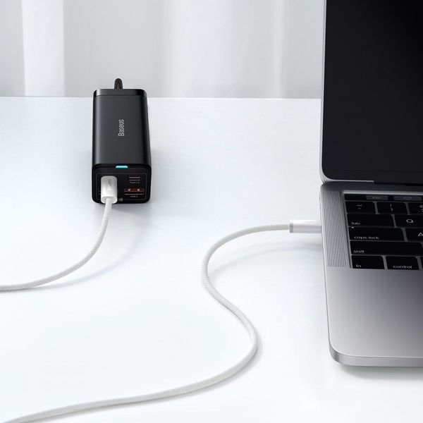 Кабель Baseus Dynamic Series Fast Charging Type-C to Type-C 100W (2m) white 000016354 фото