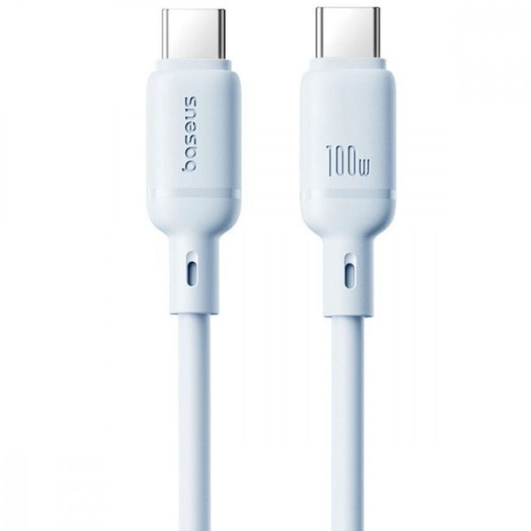 Кабель Baseus Silky Series Fast Charging Type-C to Type-C 100W (1m) blue 000011956 фото