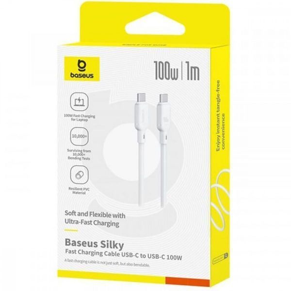 Кабель Baseus Silky Series Fast Charging Type-C to Type-C 100W (1m) blue 000011956 фото