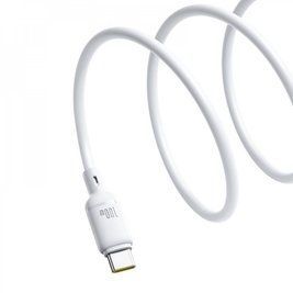 Кабель Baseus Silky Series Fast Charging Type-C to Type-C 100W (2m) white 000011957 фото