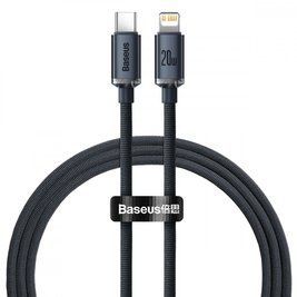 Кабель Baseus Crystal Shine Series Fast Charging Type-C to Lightning 20W (1.2m) black 000011904 фото