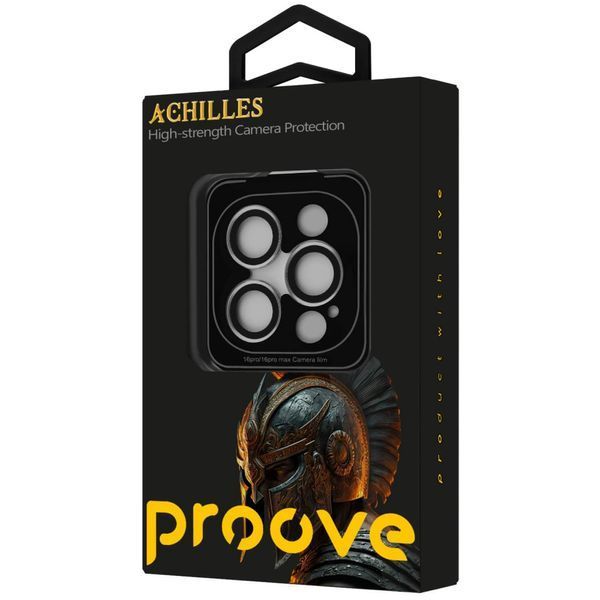 Захист камери Proove Achilles iPhone 16 Pro/16 Pro Max black titanium 000016516 фото