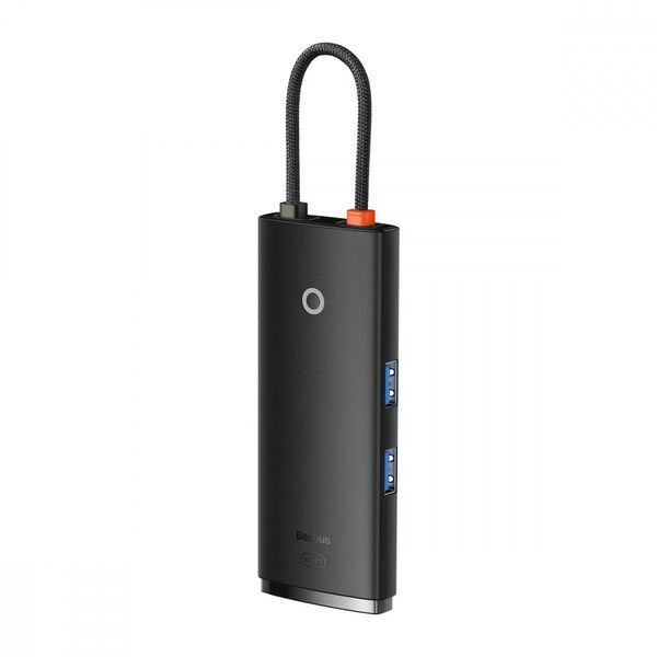 USB-Хаб Baseus Lite Series 6-in-1 (Type-C to HDMI + 2xUSB 3.0 + PD + SD/TF) black 000016320 фото