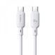 Кабель Baseus Silky Series Fast Charging Type-C to Type-C 100W (2m) white 000011957 фото 3