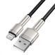 Кабель Baseus Cafule Metal Lightning 2.4A (0,25m) black 000011866 фото 9