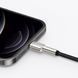 Кабель Baseus Cafule Metal Lightning 2.4A (0,25m) black 000011866 фото 8