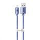 Кабель Baseus Crystal Shine Series Fast Charging Lightning 2.4A (2m) purple 000011896 фото 1