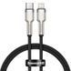 Кабель Baseus Cafule Metal Type-C to Lightning PD 20W (0.25m) black 000011873 фото 1