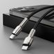 Кабель Baseus Cafule Metal Type-C to Lightning PD 20W (0.25m) black 000011873 фото 3