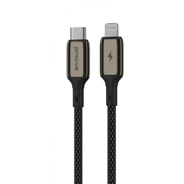 Кабель Proove Dense Metal Type-C to Lightning 27W (1m) black 000011991 фото