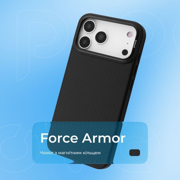 Чохол Proove Force Armor Case with Magnetic Ring iPhone 17 Pro black 000013472 фото