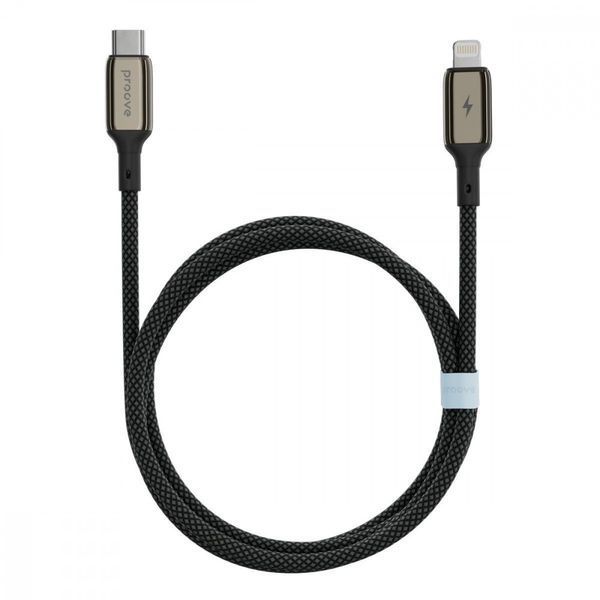 Кабель Proove Dense Metal Type-C to Lightning 27W (1m) black 000011991 фото