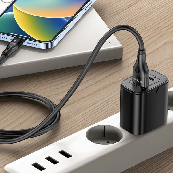 Кабель Proove Soft Silicone USB to Lightning 2.4A (1m) white 000012088 фото