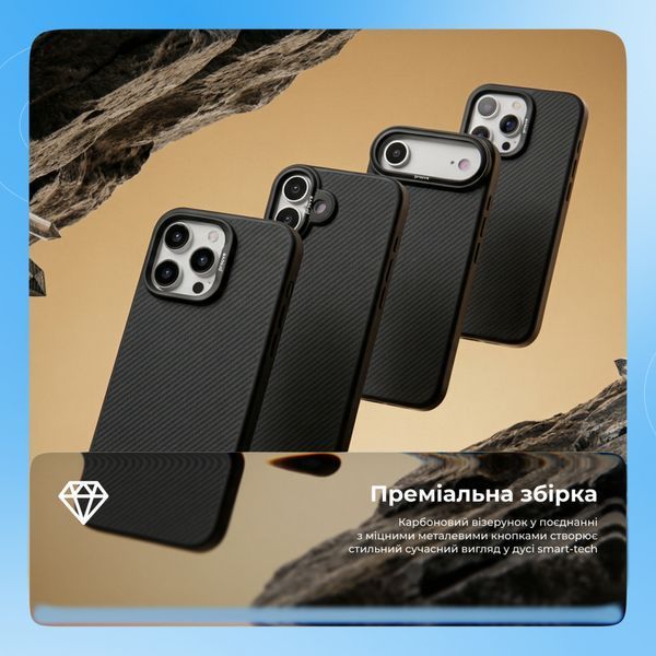 Чохол Proove Force Armor Case with Magnetic Ring iPhone 17 Pro black 000013472 фото