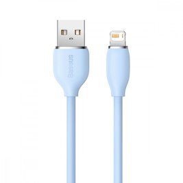 Кабель Baseus Jelly Liquid Silica Gel Fast Charging Lightning 2.4A (1.2m) blue 000011938 фото