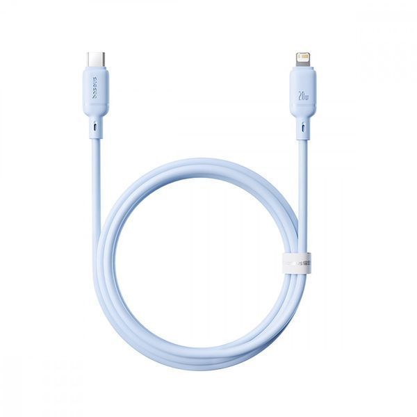 Кабель Baseus Silky Series Fast Charging Type-C to Lightning 20W (1m) blue 000016368 фото