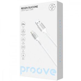 Кабель Proove ReGen Silicone USB to Type-C 3A (1m) black 000012054 фото