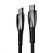 Кабель Baseus Glimmer Series Fast Charging Type-C to Type-C 100W (1m) black 000016364 фото 1