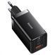 МЗП Baseus GaN5 Pro 65W (2 Type-С+USB ) + Кабель Type-C to Type-C 100W (1m) black 000016407 фото 1
