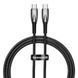 Кабель Baseus Glimmer Series Fast Charging Type-C to Type-C 100W (1m) black 000016364 фото 4