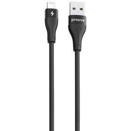 Кабель Proove Soft Silicone USB to Lightning 2.4A (2m) black 000012090 фото