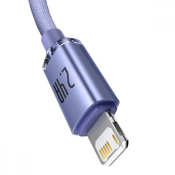 Кабель Baseus Crystal Shine Series Fast Charging Lightning 2.4A (2m) black 000016342 фото