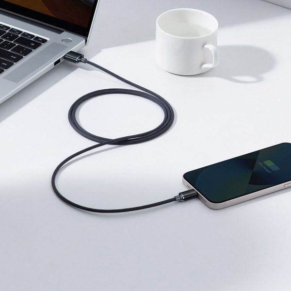 Кабель Baseus Crystal Shine Series Fast Charging Lightning 2.4A (2m) black 000016342 фото