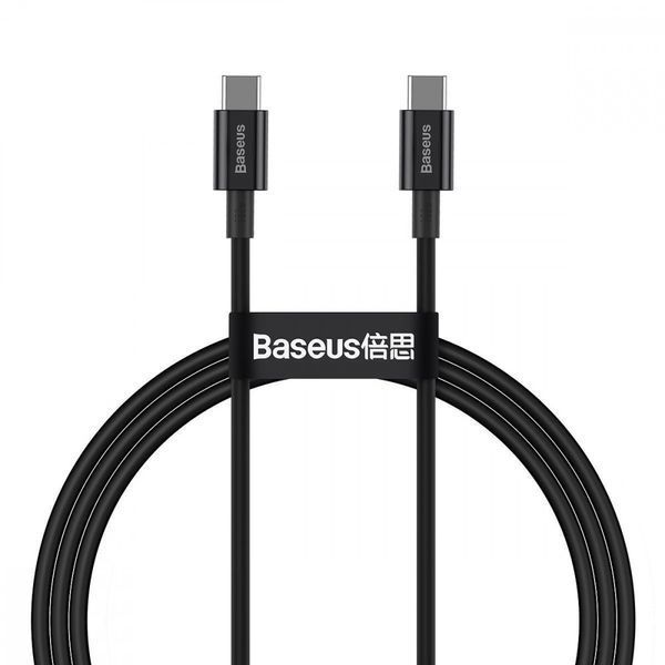 Кабель Baseus Superior Series Fast Charging Type-C to Type-C PD 100W (1m) black 000016382 фото