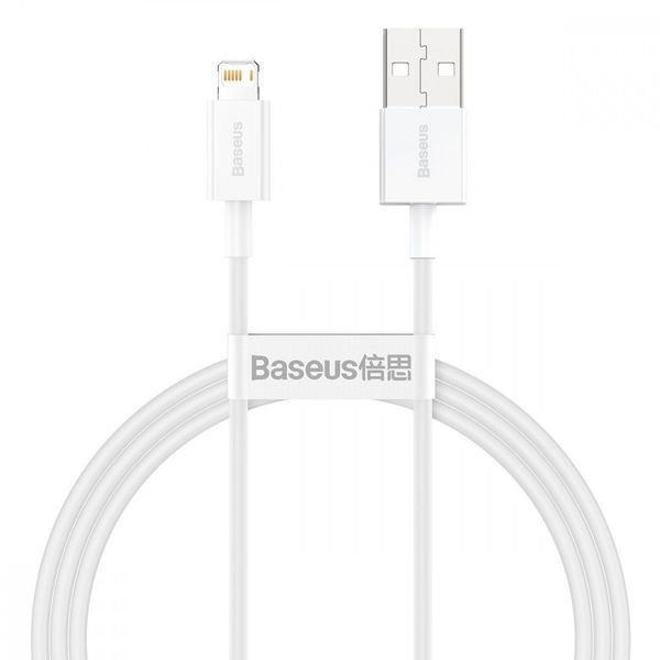 Кабель Baseus Superior Series Fast Charging Lightning 2.4A (1m) white 000016372 фото