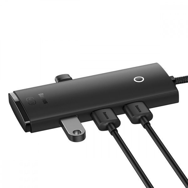 USB-Хаб Baseus Lite Series 4-in-1 (Type-C to USB 3.0*4 ) (1m) black 000011821 фото