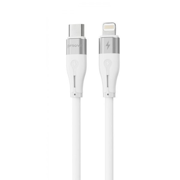 Кабель Proove Soft Silicone Type-C to Lightning 27W (1m) white 000012082 фото