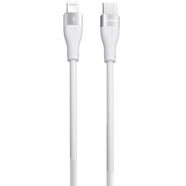 Кабель Proove Soft Silicone Type-C to Lightning 27W (1m) white 000012082 фото