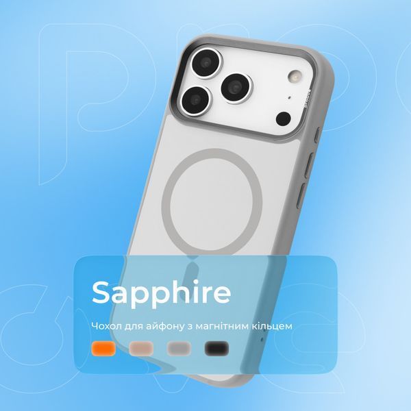 Чохол Proove Sapphire Case with Magnetic Ring iPhone 17 Pro natural titanium 000013845 фото