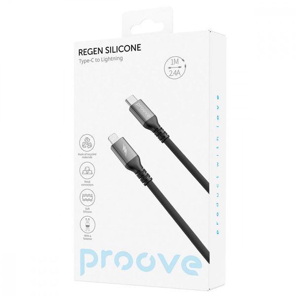 Кабель Proove ReGen Silicone Type-C to Lightning 27W (1m) white 000012045 фото