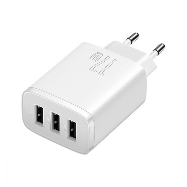 МЗП Baseus Compact 17W (3 USB) black 000016395 фото