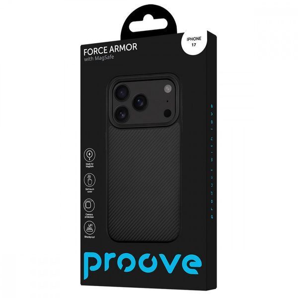 Чохол Proove Force Armor Case with Magnetic Ring iPhone 17 black 000016424 фото