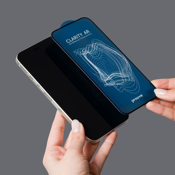 Захисне скло Proove Clarity AR iPhone 16 Pro/17 black 000012617 фото