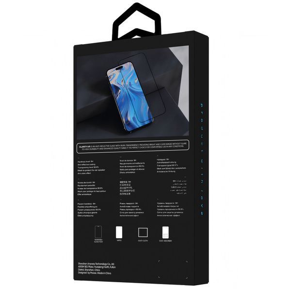 Захисне скло Proove Clarity AR iPhone 16 Pro/17 black 000012617 фото