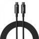 Кабель Baseus Tungsten Gold Fast Charging Type-C to Type-C 240W (3m) black 000011982 фото 2