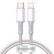 Кабель Baseus High Density Braided Type-C to Lightning PD 20W (2m) white 000011937 фото 1