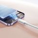 Кабель Baseus Foamed Silicone Fast Charging Lightning 2.4A (1m) white 000016494 фото 5