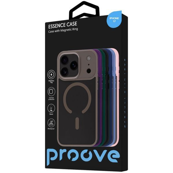 Чохол Proove Essence Case with Magnetic Ring iPhone 17 black 000013441 фото