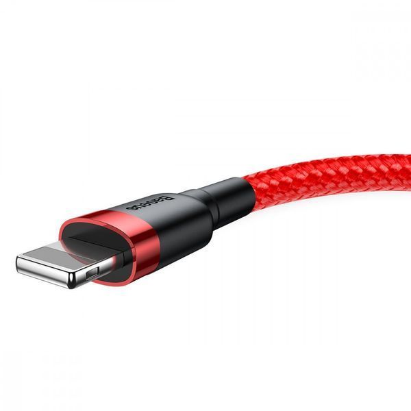Кабель Baseus Cafule Lightning 2.4A (0.5m) gray/black 000011854 фото