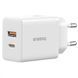 МЗП Baseus Cube Fast Charger 30W (Type-C + USB) white 000012182 фото 5