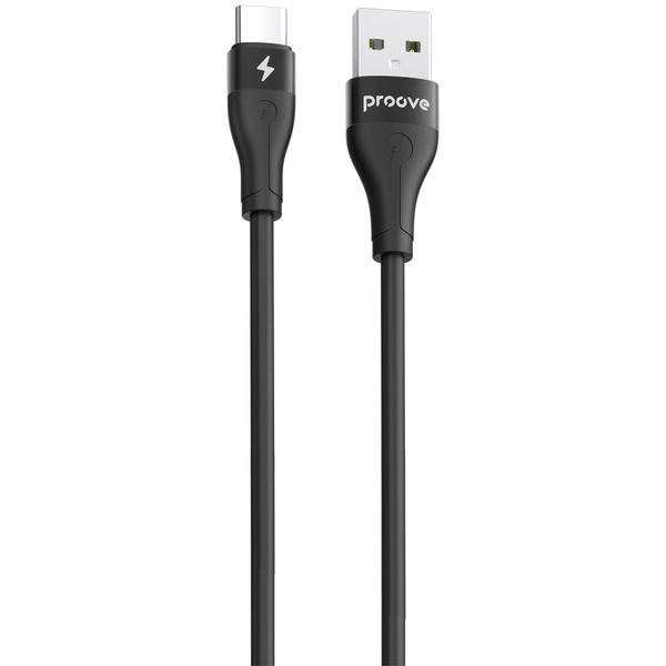 Кабель Proove Soft Silicone USB to Type-C 3A (2m) black 000012094 фото